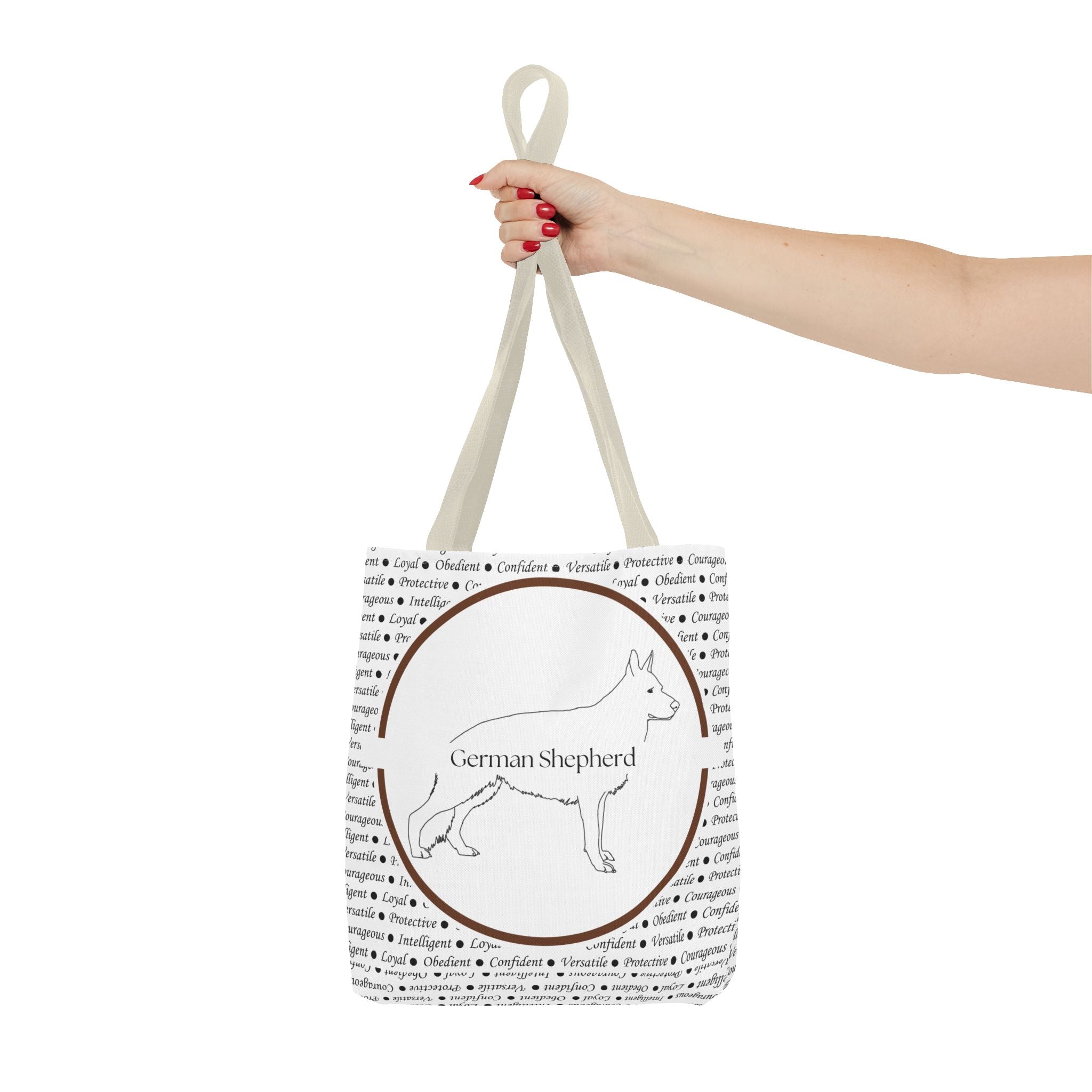 Tygväska med Tysk Schäfer (German Shepherd)-motiv