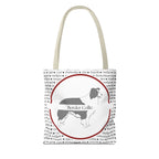 Tygväska med Border Collie-motiv