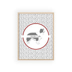 Poster i träram (tavla) med Border Collie-motiv