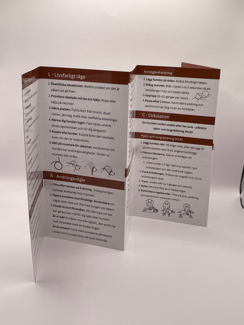 Första hjälpen broschyr